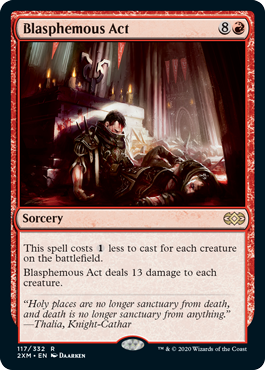 Blasphemous Act - Double Masters Spoilers