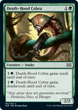 Death-Hood Cobra - Double Masters Spoiler