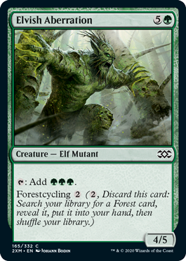 Elvish Aberration - Double Masters Spoiler