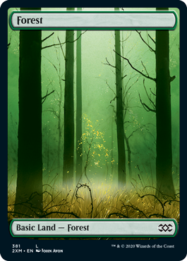 Forest (Variant) 1 - Double Masters Spoiler