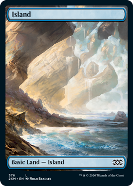 Island (Variant)- Double Masters Spoiler