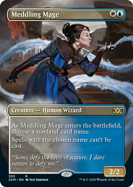 Meddling Mage (Variant) - Double Masters Spoilers