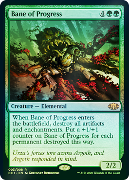 Bane of Progress (Variant) - Commander Collection Green Spoiler