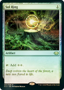 Sol Ring (Variant) - Commander Collection Green Spoiler