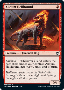 Akoum Hellhound - Zendikar Rising Spoiler