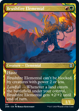 Brushfire Elemental Variant - Zendikar Rising Spoiler