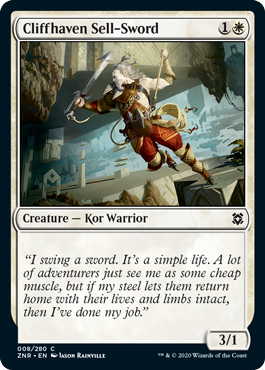 Cliffhaven Sell-Sword - Zendikar Rising Spoiler