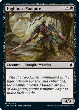 Highborn Vampire - Zendikar Rising Spoiler