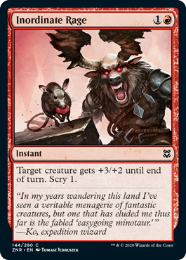 Inordinate Rage - Zendikar Rising Spoiler