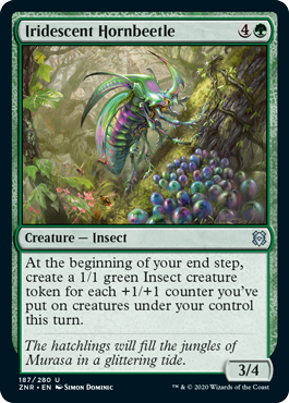 Iridescent Hornbeetle - Zendikar Rising Spoiler