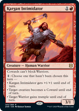 Kargan Intimidator - Zendikar Rising Spoiler