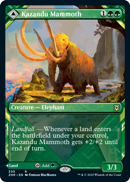 Kazandu Mammoth Variant - Zendikar Rising Spoiler