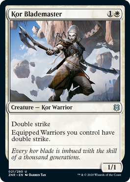 Kor Blademaster - Zendikar Rising Spoiler