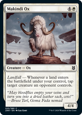 Makindi Ox - Zendikar Rising Spoiler