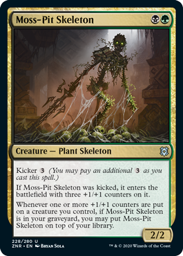 Moss-Pit Skeleton - Zendikar Rising Spoiler