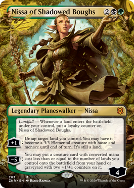 Nissa of Shadowed Boughs Variant - Zendikar Rising Spoiler