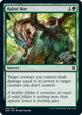 Rabid Bite - Zendikar Rising Spoiler