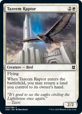 Tazeem Raptor - Zendikar Rising Spoiler