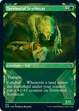 Territorial Scythecat Variant - Zendikar Rising Spoiler