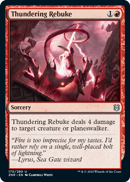 Thundering Rebuke - Zendikar Rising Spoiler