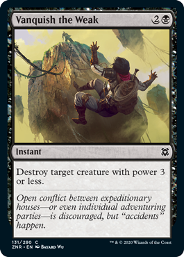 Vanquish the Weak - Zendikar Rising Spoiler