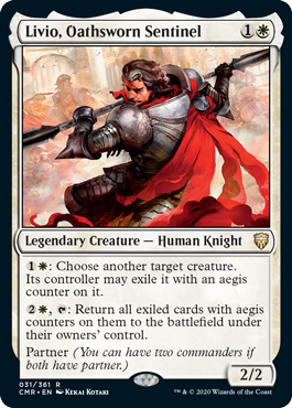 Livio, Oathsworn Sentinel - Commander Legends Spoiler