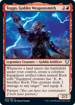 Toggo, Goblin Weaponsmith from Commander Legends Spoiler