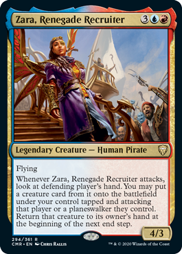 Zara, Renegade Recruiter - Commander Legends Spoiler