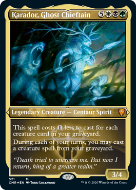 Karador, Ghost Chieftain - Commander Legends Spoiler