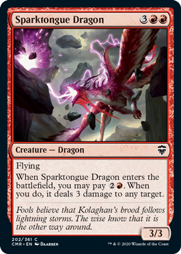 Sparktongue Dragon - Commander Legends Spoiler