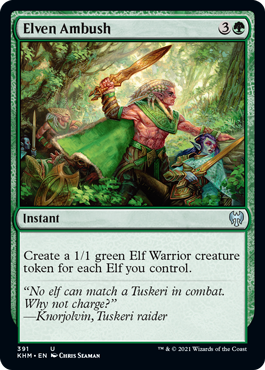 Elven Ambush - Kaldheim Spoiler