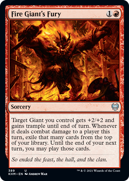 Fire Giant's Fury - Kaldheim Spoiler