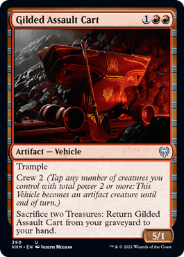 Gilded Assault Cart - Kaldheim Spoiler