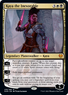 Kaya the Inexorable - Kaldheim Spoiler