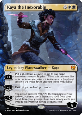 Kaya the Inexorable Variant - Kaldheim Spoiler