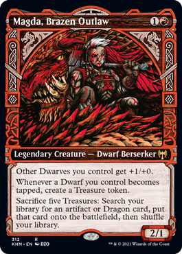 Magda, Brazen Outlaw Variant - Kaldheim Spoiler