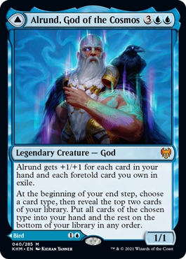 Alrund, God of the Cosmos - Kaldheim Spoiler