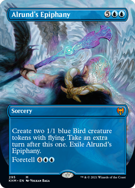 Alrund's Epiphany (Variant) - Kaldheim Spoiler