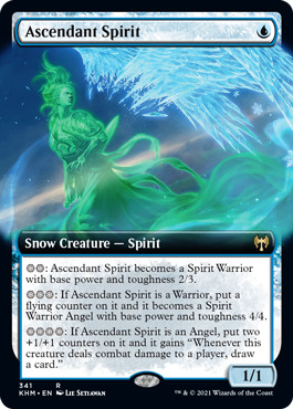 Ascendant Spirit (Variant) - Kaldheim Spoiler