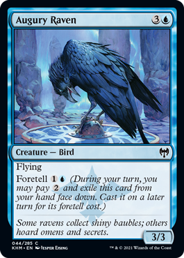 Augury Raven - Kaldheim Spoiler