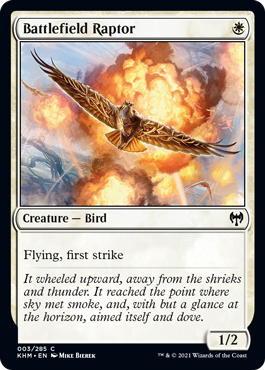 Battlefield Raptor - Kaldheim Spoiler