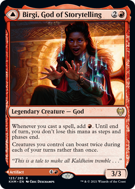 Birgi, God of Storytelling - Kaldheim Spoiler