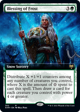 Blessing of Frost (Variant) - Kaldheim Spoiler