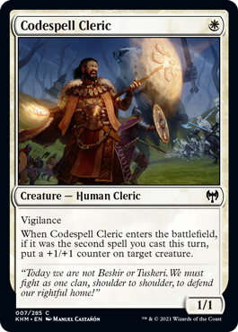 Codespell Cleric - Kaldheim Spoiler