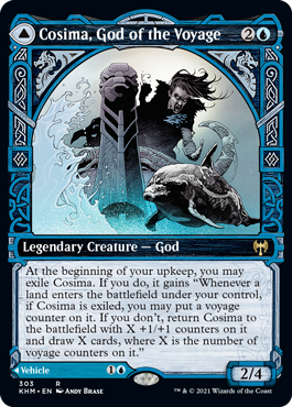 Cosima, God of the Voyage (Variant) - Kaldheim Spoiler