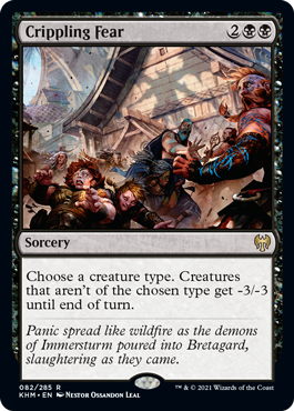 Crippling Fear - Kaldheim Spoiler