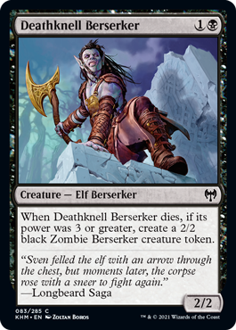 Deathknell Berserker - Kaldheim Spoiler