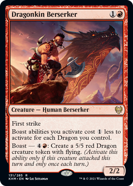 Dragonkin Berserker - Kaldheim Spoiler