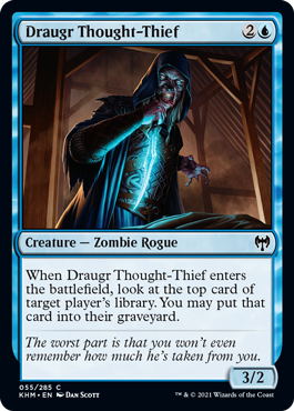 Draugr Thought-Thief - Kaldheim Spoiler