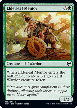 Elderleaf Mentor - Kaldheim Spoiler